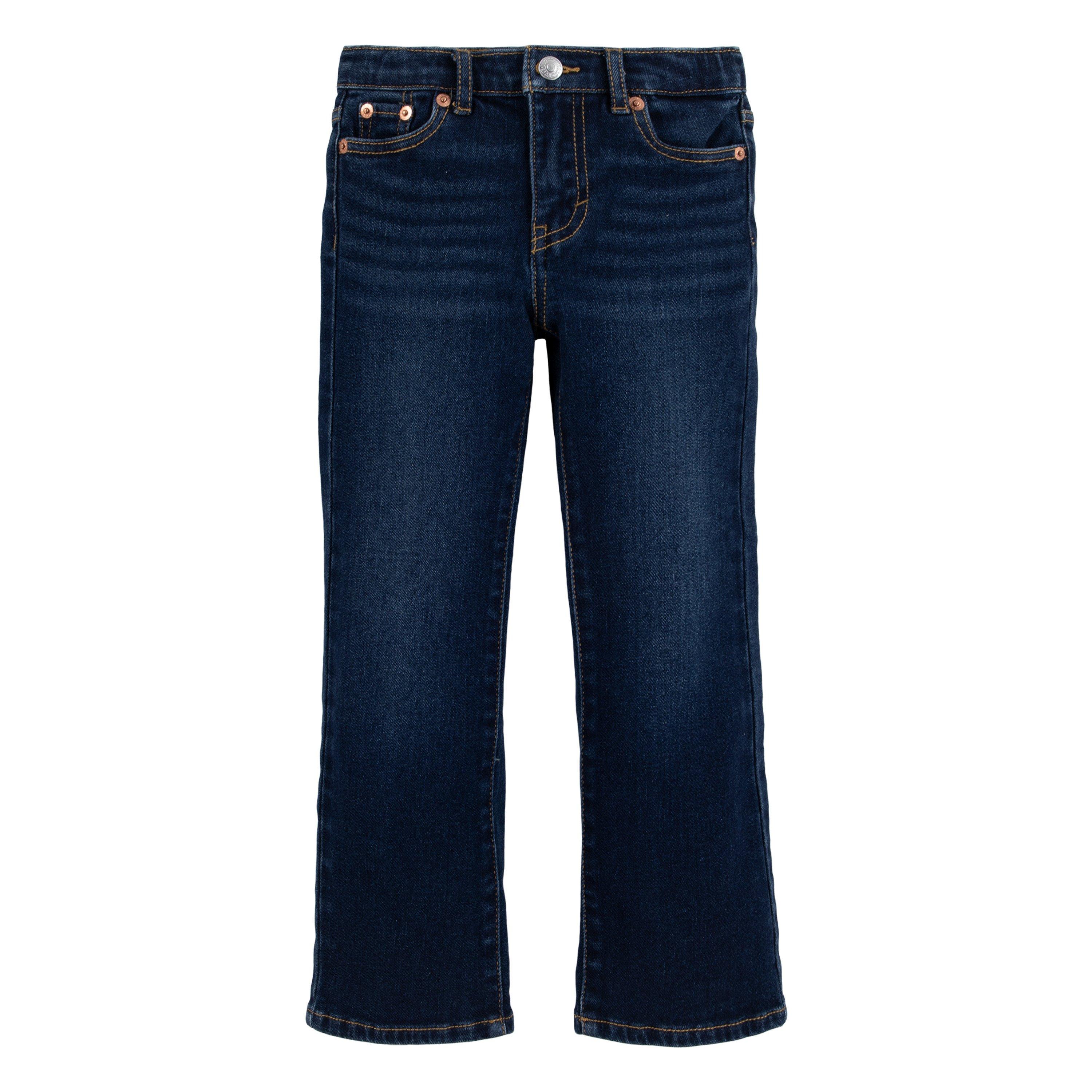 Levi's Wide Leg Dk Wash Little Girls' Dark Blue Denim Jeans - DK BLUE
